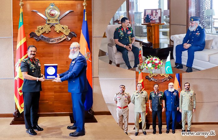 பாகிஸ்தான் தேசிய பாதுகாப்பு பல்கலைக்கழக தூதுக்குழுவினால் இராணுவத் தளபதிக்கு பாராட்டு