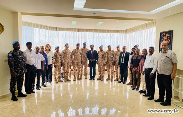 15th SLFPC Pays a Courtesy Call on the Ambassador of Sri Lanka in Beirut