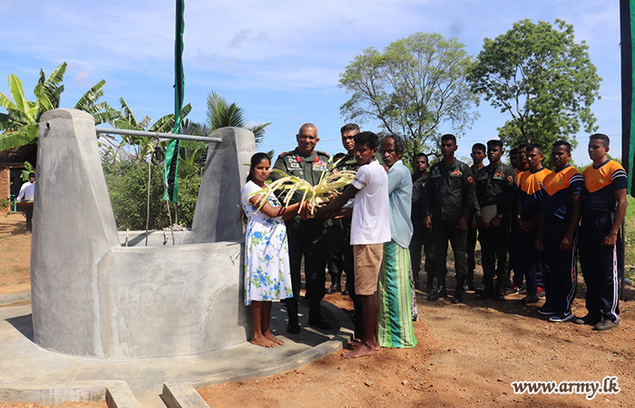 20 Sri Lanka Sinha Regiment Troops Construct Well and Sanitary Facilities