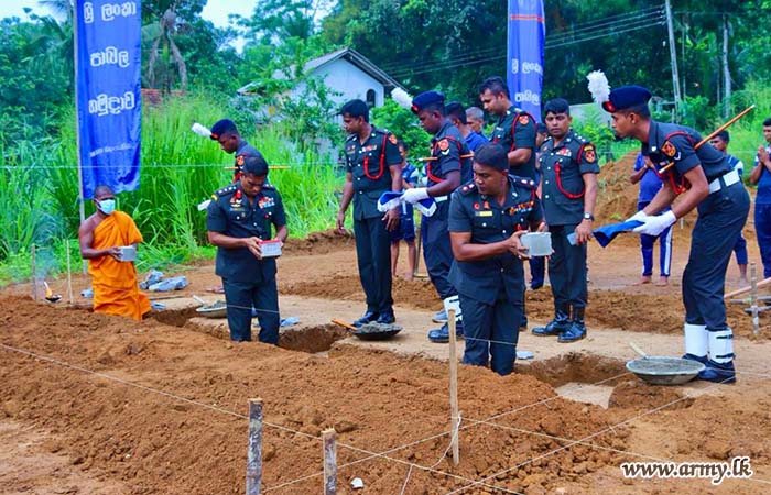 மேலும் ஒரு தேவையுடைய குடும்பத்திற்கு புதிய வீட்டிற்கான அடிக்கல் நாட்டல்