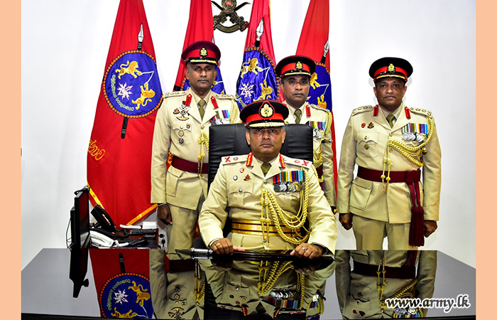 මේජර් ජෙනරල් සී.ඒ. රාජපක්‍ෂ ආර්එස්පී 58 පාබල සේනාංකයේ සේනාංකාධිපති ධූරයේ රාජකාරි අරඹයි