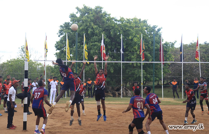 22 පාබල සේනාංක වොලිබෝල් තරගාවලියේ ජයග්‍රහණය 5(ස්වේච්ජා) ශ්‍රී ලංකා කාලතුවක්කු හමුදාවට 