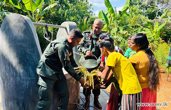 Newly Constructed Well Vested in Needy Family in Gothamegama, Sellakataragama
