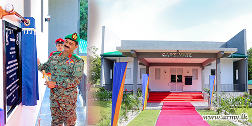 Lieutenant General Vikum Liyanage Inaugurates New Auditorium at Maduru Oya Army Training School