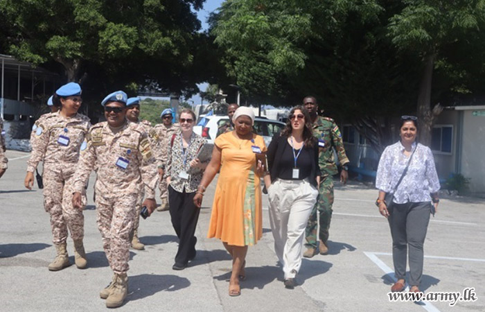 A Team of UN Representatives Visit Sri Lanka Force Protection Company in Lebanon