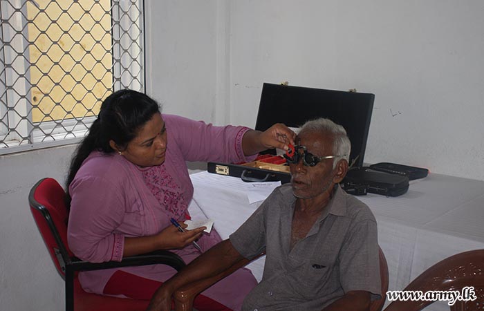 56 Infantry Division Organized a Medical Camp for Vision Impaired People in Vavuniya