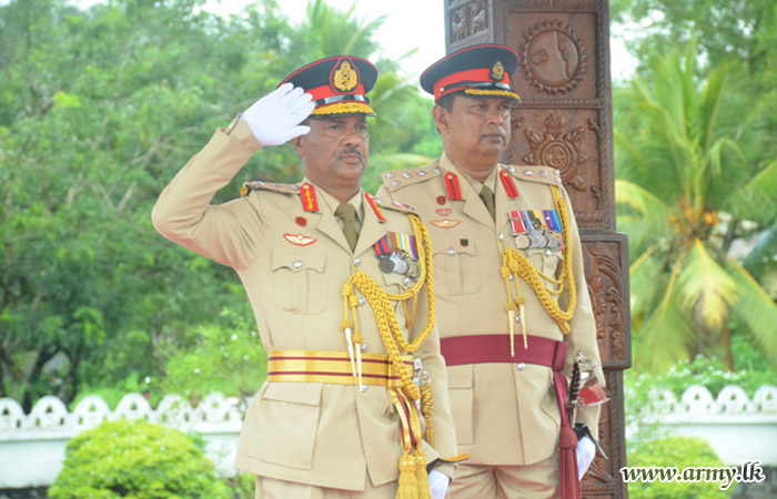 උසස්වීම් ලද මේජර් ජෙනරල් ඩබ්ලිව්.ජී.පී. සිසිර කුමාර ආර්එස්පී වෙත ශ්‍රී ලංකා පාබල හමුදාවේ ගෞරවාචාරය