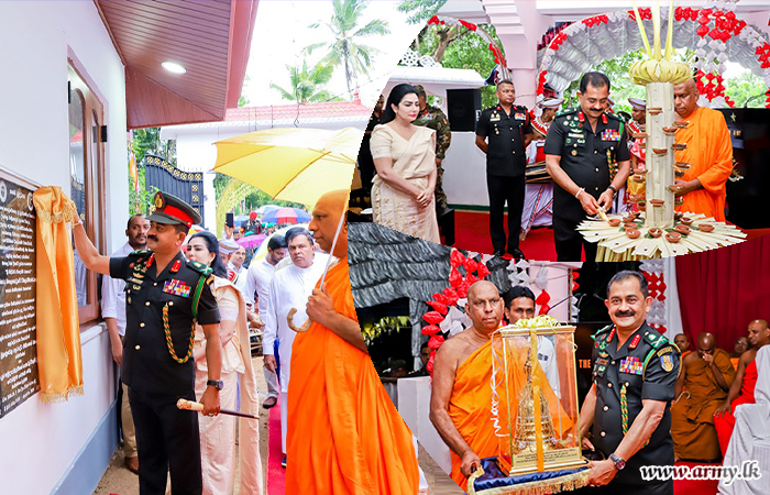 මාතලේ, කොටුවේගෙදර සුධර්මෝධය විහාරස්ථානයේ නව විහාර මන්දිරය යුද්ධ හමුදාධිපතිතුමන්ගේ සුරතින් විවෘත කෙරේ