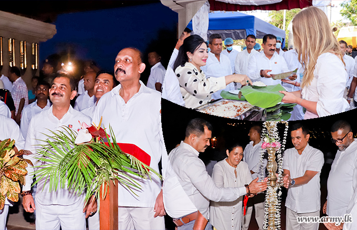 සඳ හිරු සෑය පොසොන් කලාපය යුද්ධ හමුදාධිපති ආලෝකමත් කරයි                                                                                                     