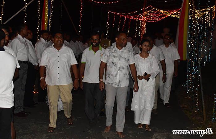 Commandant of AWC Inaugurates Poson Festival at Sri Rahathankanda Hermitage