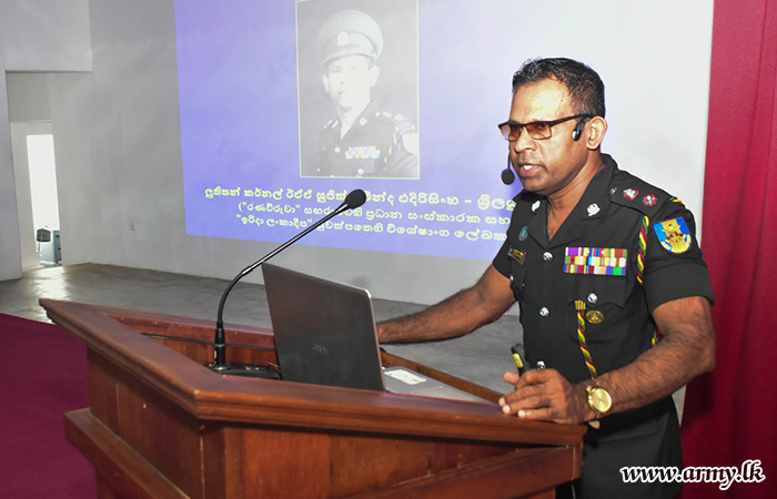 Insightful Lecture on Military History and War Literature Held at Maduruoya