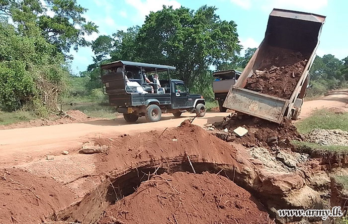 Restoration of Yala National Park Road System by the Sri Lanka Army