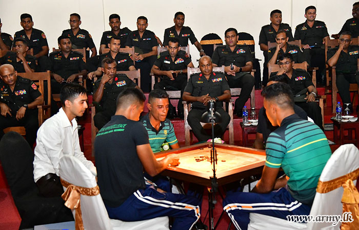 ශ්‍රී ලංකා සිංහ රෙජිමේන්තුවේ ‘අන්තර් බලඇණි කැරම් ශූරතාවලිය - 2024’ සාර්ථකව අවසන්