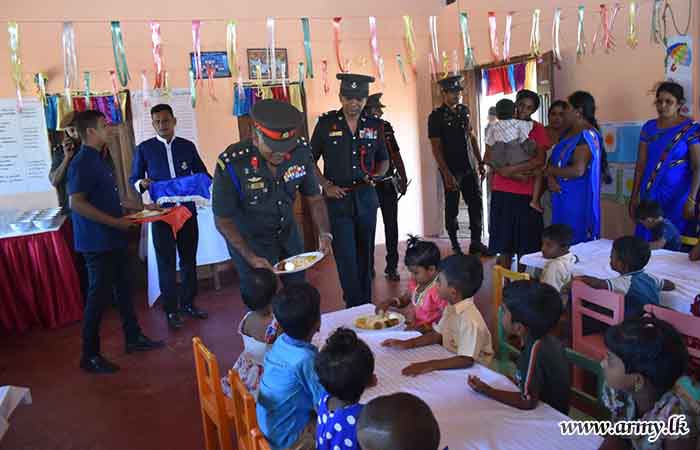 Troops of 10 SLLI Provide Lunch for Maran Preschool Children