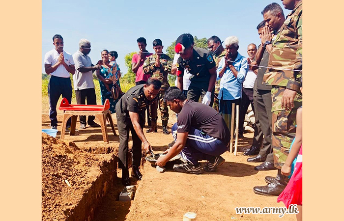 Cornerstone Laid for New House for another Needy Family
