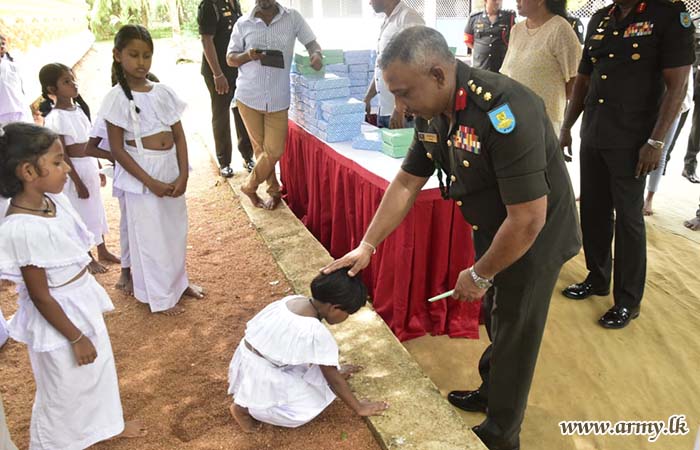 22 Infantry Division Organises Charity Event at Ananda Viharaya Dhamma School