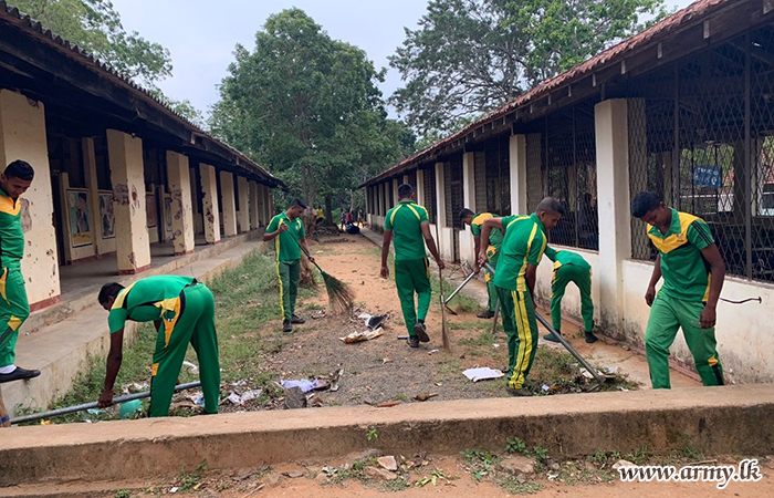 12 GR Conducts a Cleaning Programme