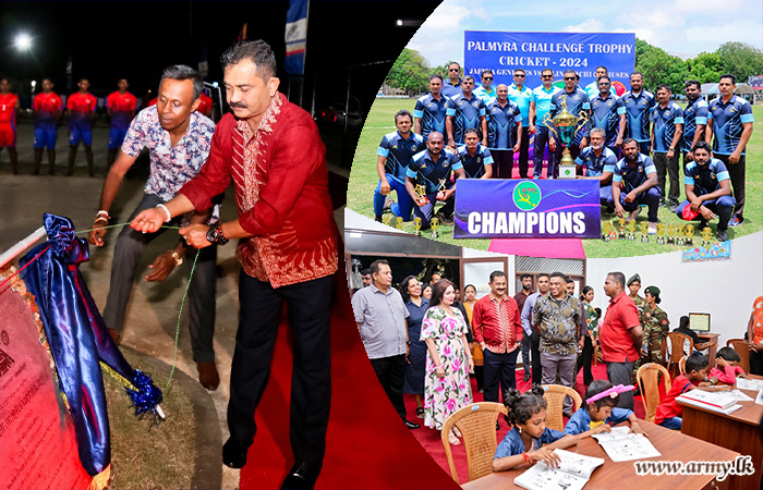 යුද්ධ හමුදාධිපතිතුමන් ආරක්‍ෂක සේනා මූලස්ථානය - යාපනය  සංවිධානය කළ ඉසව් රැසකට සහභාගී වෙයි