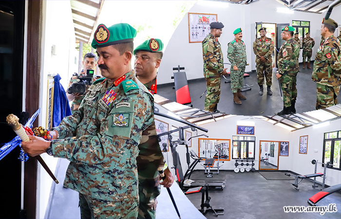 553 පාබල බලසේනාවේ නව  ගෘහස්ත ක්‍රීඩාගාරය යුද්ධ හමුදාධිපතිතුමන්ගේ සුරතින් විවෘත කෙරේ