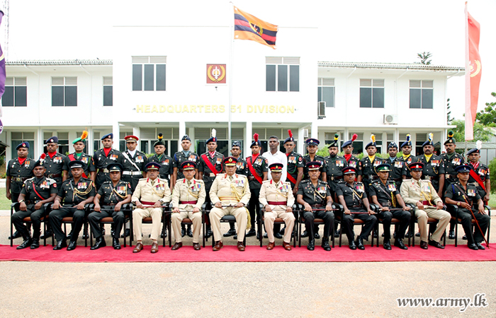 51 පාබල සේනාංකයේ 29 වැනි සංවත්සරය අභිමානවත් අයුරින් සමරයි