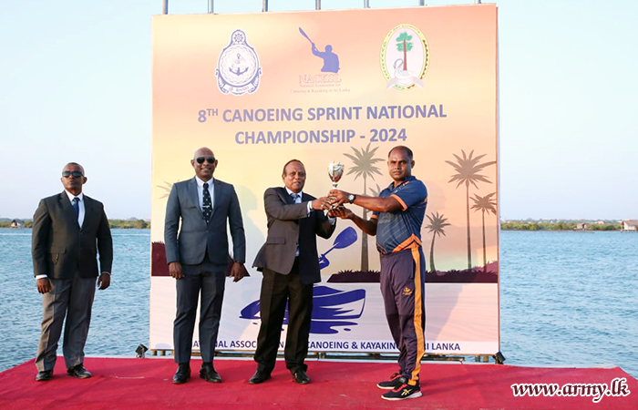‘8 වන ජාතික ඔරු පැදීමේ ජාතික ශූරතාවලිය’ හි ශූරතාවය යුද්ධ හමුදාවට