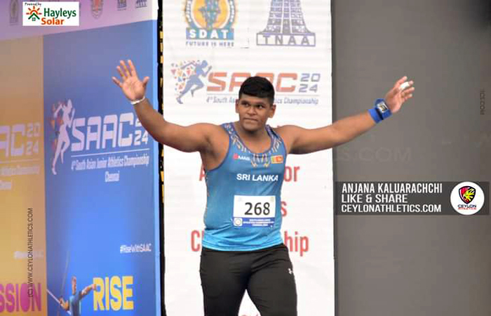 ‘දකුණු ආසියානු කනිෂ්ඨ මළල ක්‍රීඩා ශූරතාවලිය’ දී යුද්ධ හමුදා ක්‍රීඩක ක්‍රීඩිකාවන් දක්‍ෂතා දක්වයි