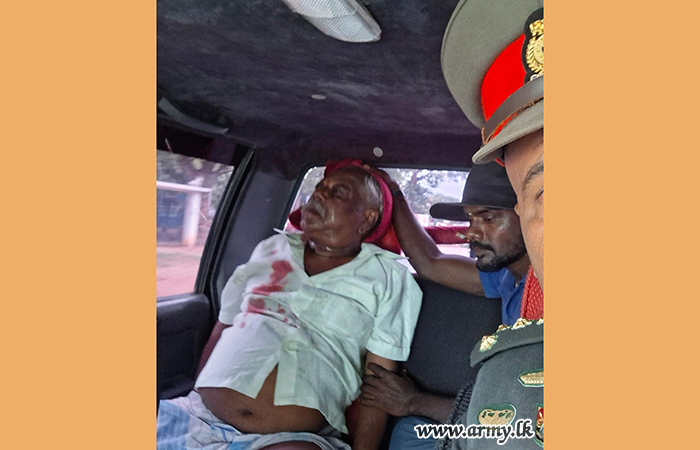 Senior Army Officer Steps In to Help Elderly Man Following Road Accident