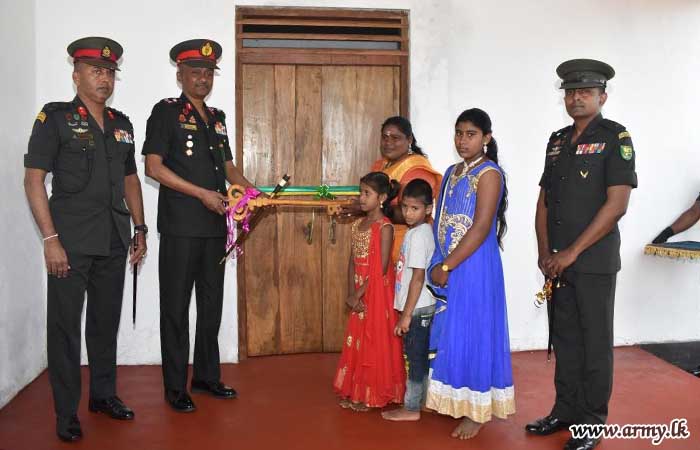 Troops of 7 SLSR Construct a House for a Needy Family