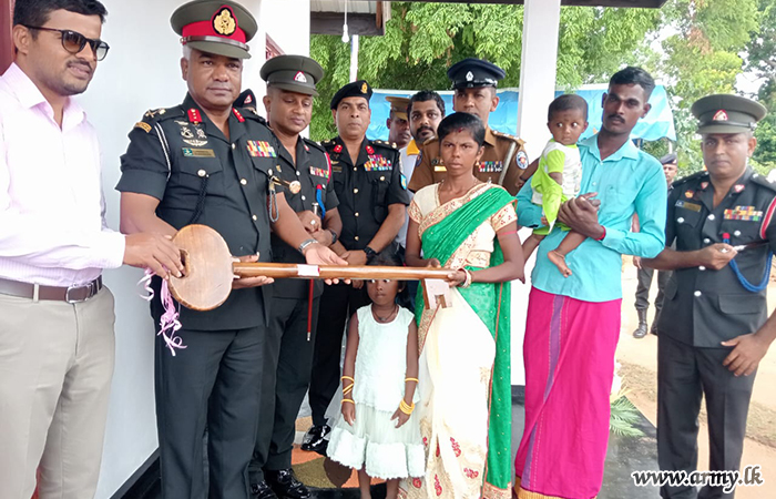 Troops of 12 SLNG Construct a House for a Needy Family