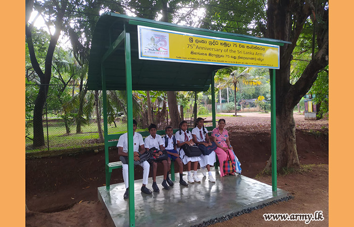 Special Forces Troops Complete Construction of Bus Halt in Koholanwala