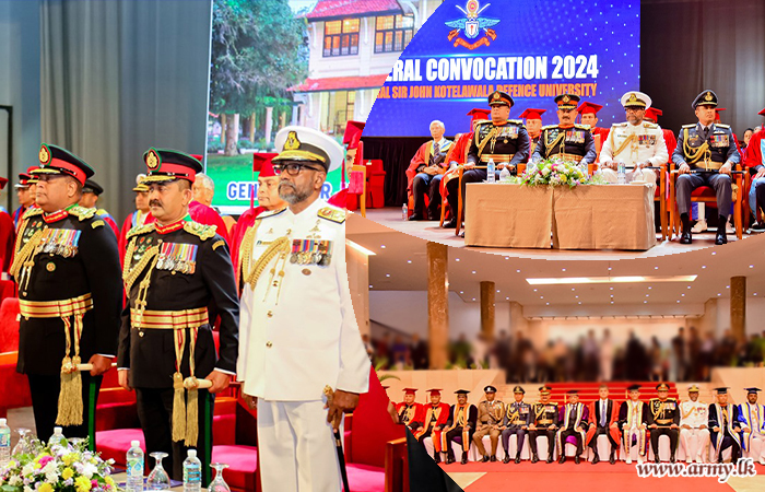 Army Chief Attends KDU Convocation Ceremony at BMICH