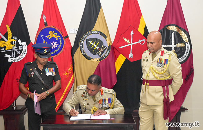 1 බලකායේ නව බලකාධිපතිතුමන් රාජකාරි අරඹයි