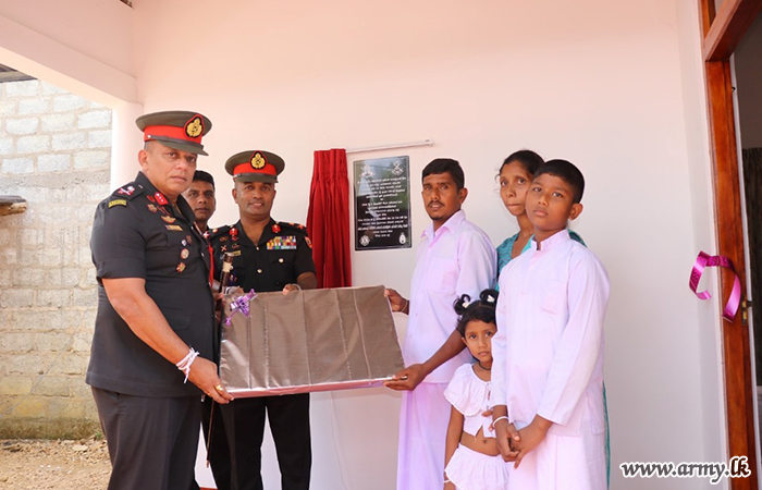 Troops of 11 Infantry Division Construct A New Home for Needy Family in Kalalpitiya