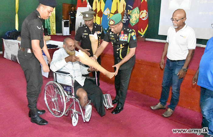 Prosthetic Limbs Distributes to 26 Amputees at 22 Infantry Division