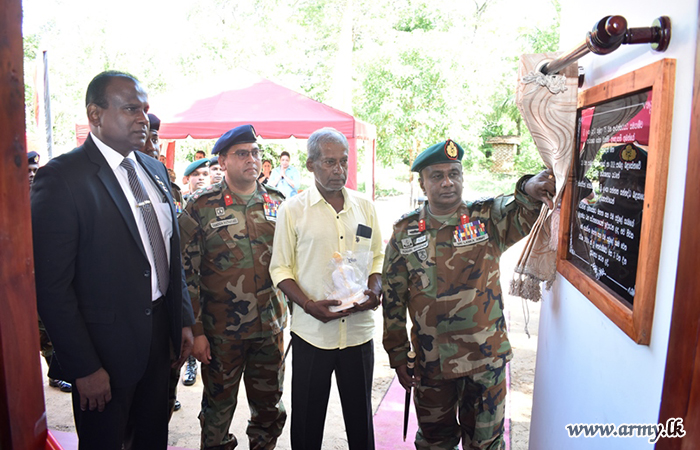 7 (V) Sri Lanka Armored Corps Builds New Home for Needy Family in Maha Alagamuwa