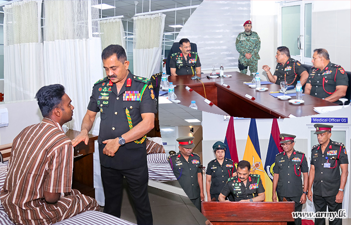 Army Chief Visits Army Base Hospital, Kandy