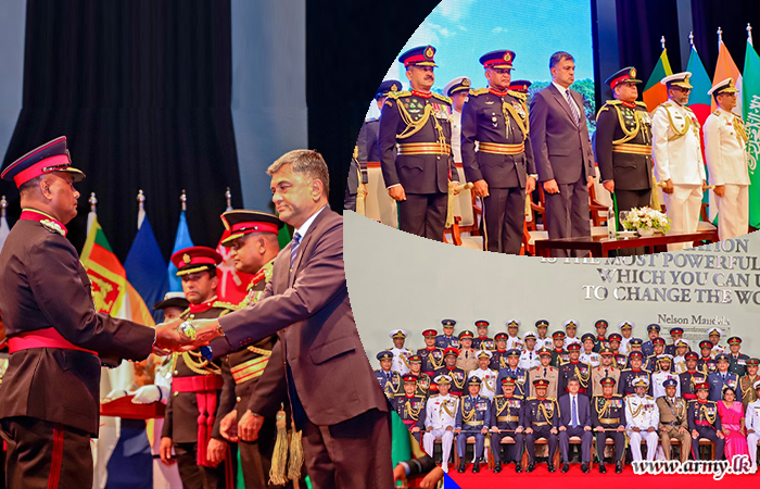 යුද්ධ හමුදාධිපතිතුමන් ජාතික ආරක්‍ෂක විද්‍යාලයේ තෙවන කණ්ඩායමේ උපාධි ප්‍රදානෝත්සවයට සහභාගී වෙයි
