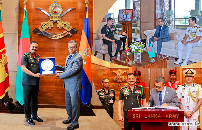 බංග්ලාදේශ මහ කොමසාරිස්තුමන් යුද්ධ හමුදාධිපතිතුමන් හමුවෙයි