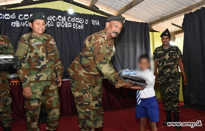 Troops of 3 (V) VIR and 3 (V) SLAWC Organized the Essential School Items Donation Programme