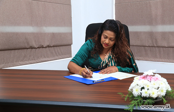 இலங்கை இராணுவ மகளிர் படையணி சேவை வனிதையர் பிரிவின் புதிய தலைவி பதவியேற்பு