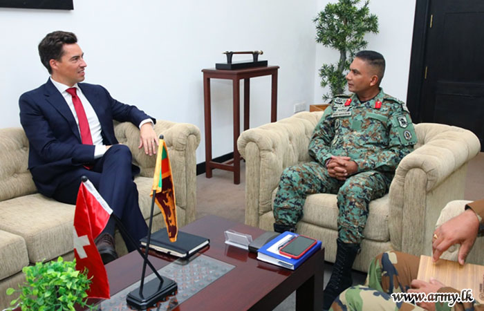 Deputy Head of Mission, Switzerland Visits Security Force Headquarters (Jaffna)