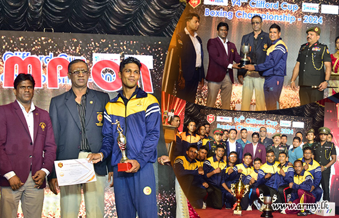 ශ්‍රී ලංකා යුද්ධ හමුදා මුෂ්ඨි ප්‍රහාර කණ්ඩායම ක්ලිෆර්ඩ් අභියෝගතා කුසලානය දිනාගනී