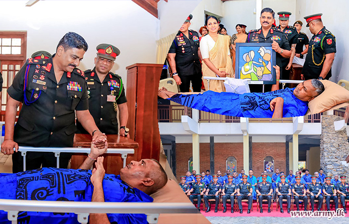 Commander of the Army Visits War Heroes at ‘Mihindu Seth Medura’