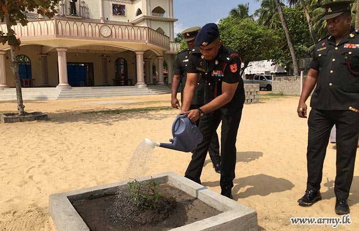 10 VIR Conducts a Tree Planting Programme at St. Anthony’s Church