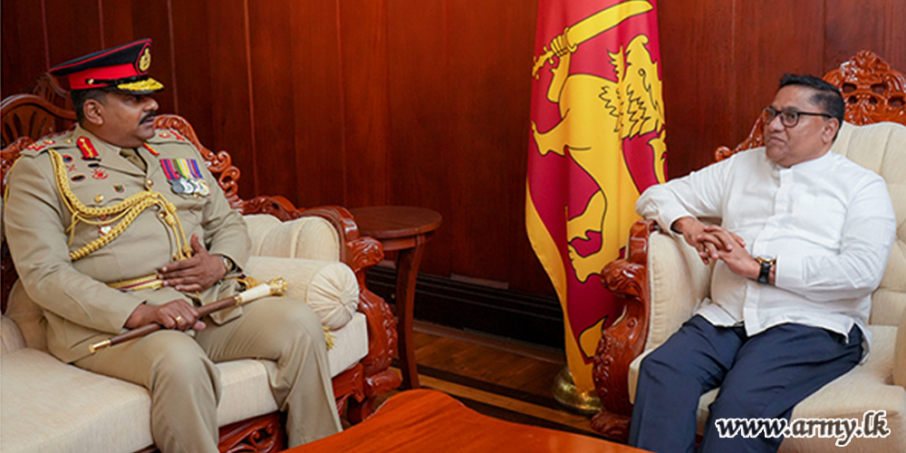 Army Chief Pays Courtesy Call on Minister of Foreign Affairs, Foreign Employment & Tourism