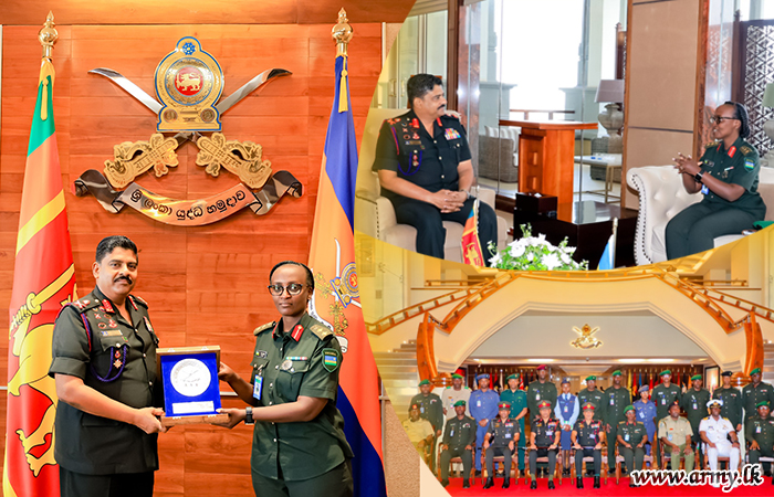 Rwanda Defence Force Command and Staff College Delegation Meets Commander of the Army