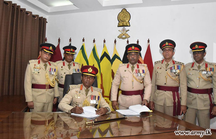 New General Officer Commanding of the 22 Infantry Division Commence his Office 