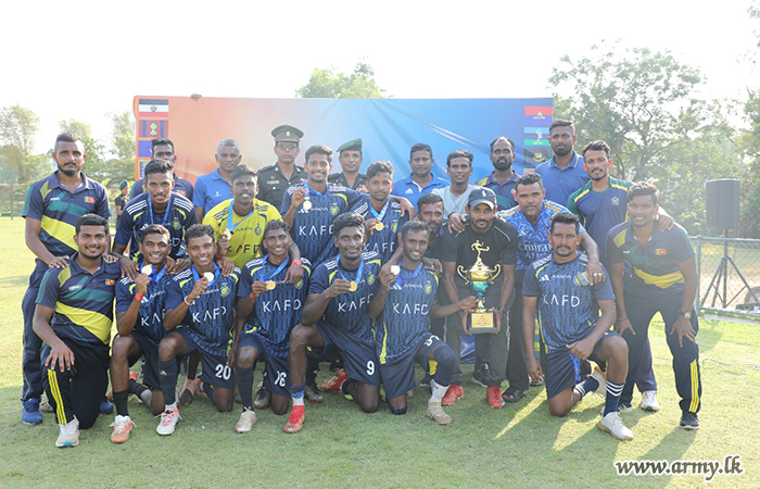 ‘යුද්ධ හමුදා පාපන්දු ශූරතාවලිය -2025’ හි ජය සන්නද්ධ බුද්ධි බලකායට