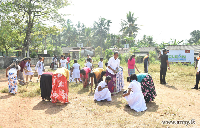 West Troops Assist in Upgrading and Cleaning Schools in the Area