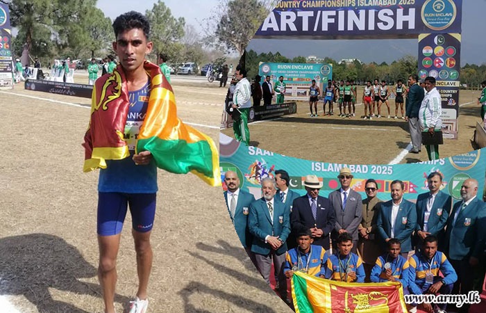 Sri Lanka Army Athlete Secures Gold Medal at South Asian Cross Country Championship 2025